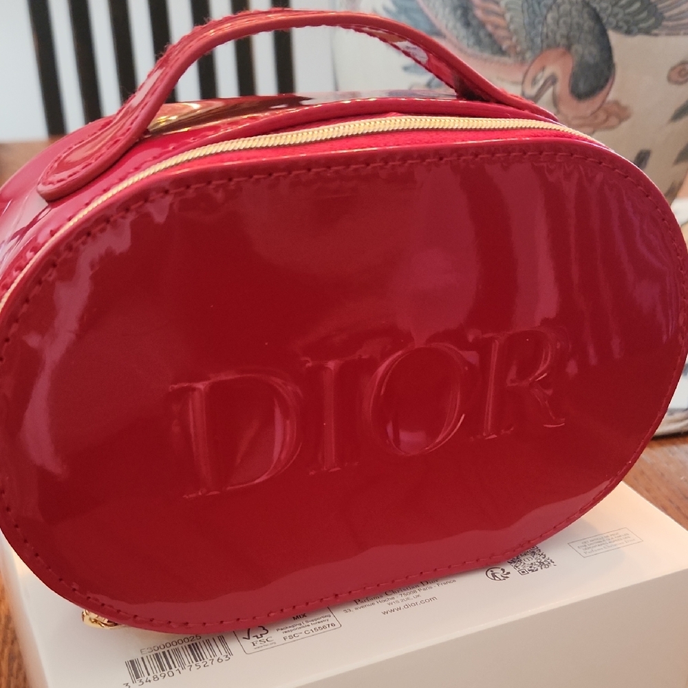 Dior Glossy Red Cosmetic Case